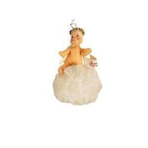 Handmade Annalee Angel Ornament On a Snowball Vintage 80s 1980s 1981
